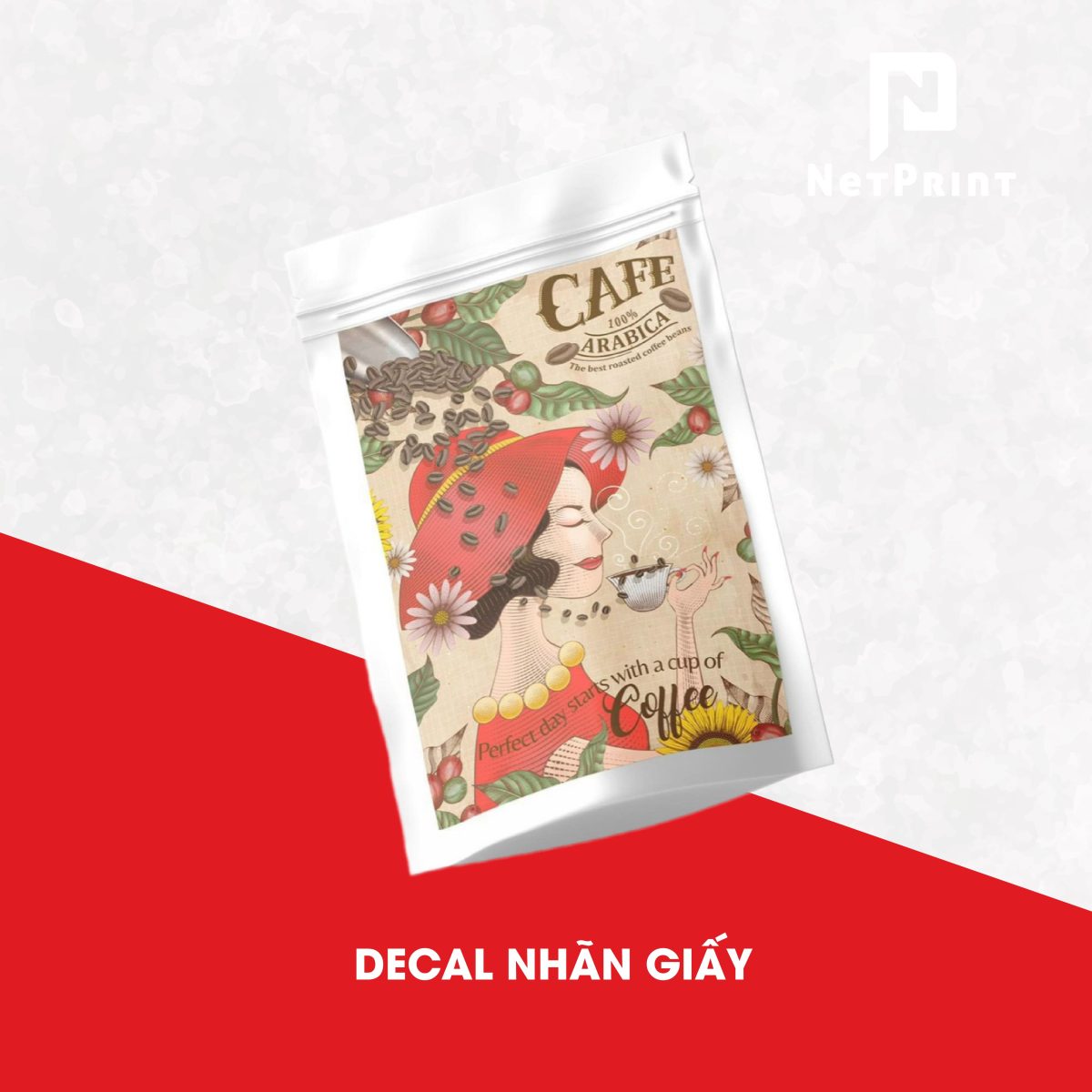 Tem nhãn decal giấy in tại NetPrint